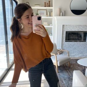 Burnt Orange Take the Long Road Textured